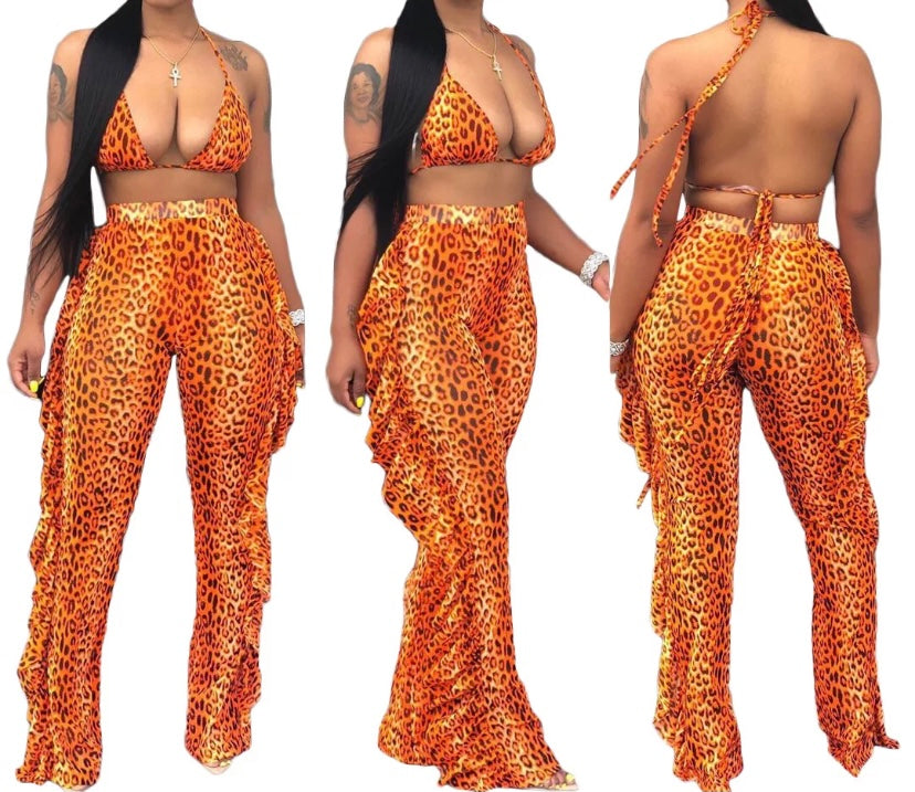 Island Flare - Orange Leopard